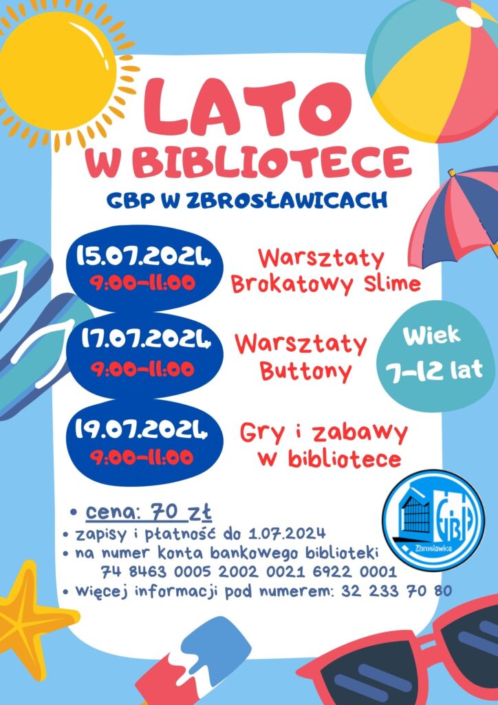 Colorful Organic Summer Camp for Kids Poster