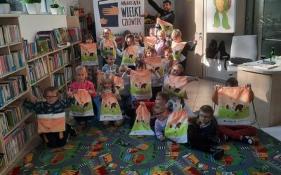 „Mała ksiażka – wielki człowiek” – warsztat czytelniczy w bibliotece w Zbrosławicach