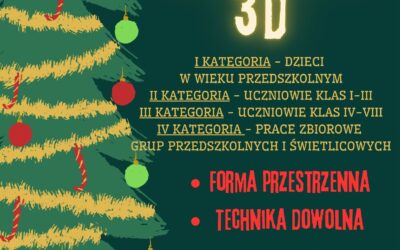 Konkurs świąteczny – Choinka 3D!