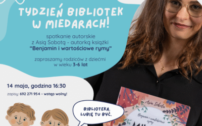 Spotkanie autorskie z Joanną Sobotą w bibliotece w Miedarach!
