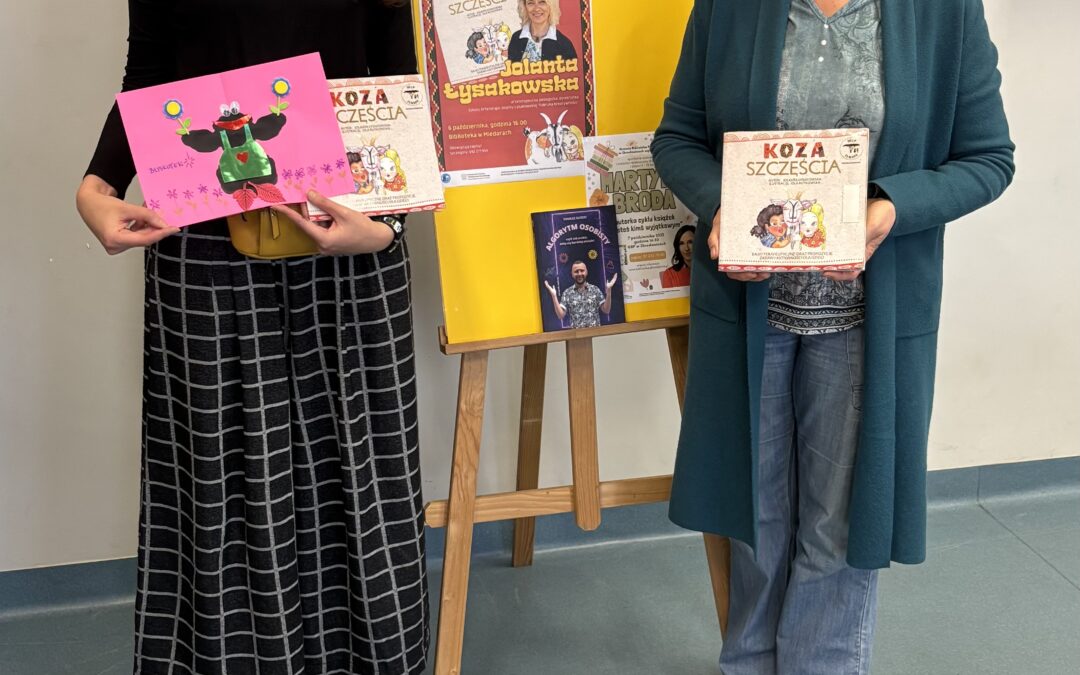 Szkolenie dla bibliotekarzy oraz spotkanie autorskie w Miedarach z Jolantą Łysakowską