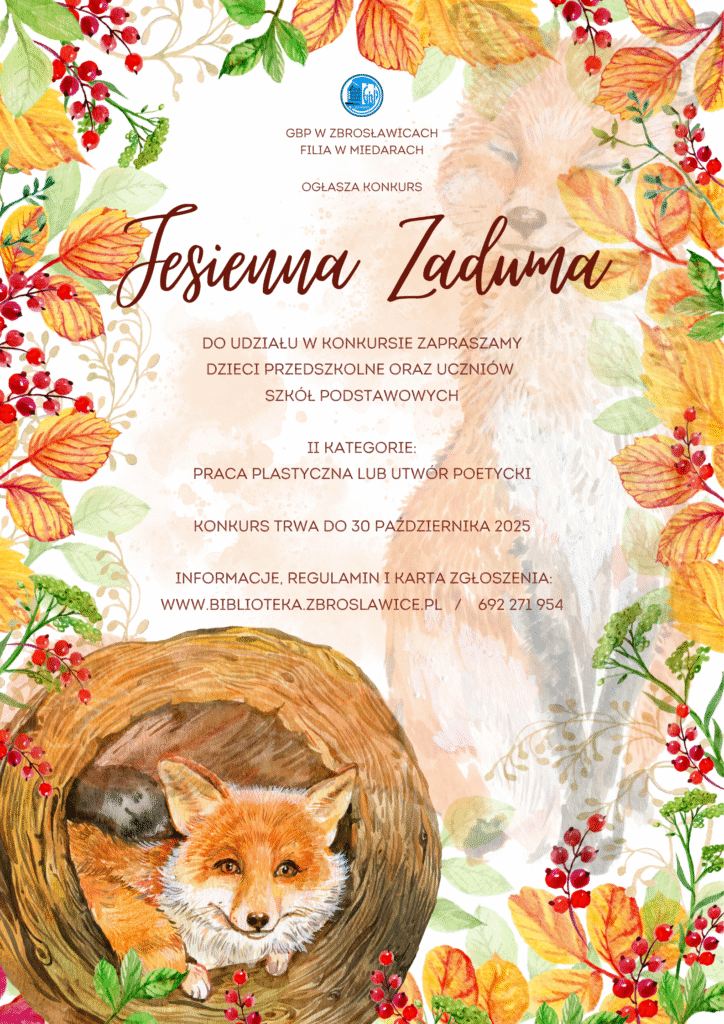 plakat jesienna zaduma