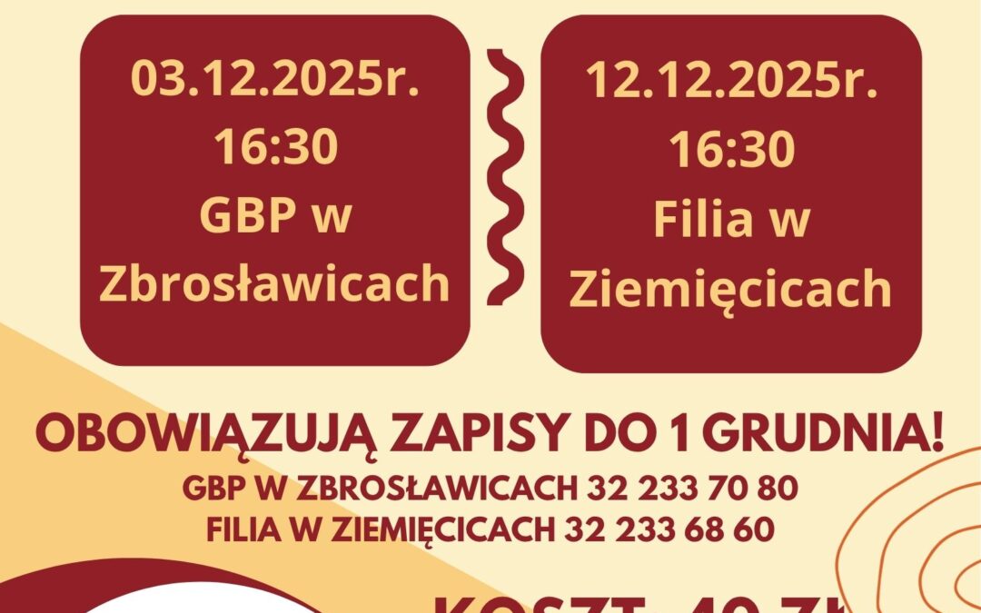 Warsztaty czekoladowe – GBP w Zbrosławicach i Filia w Ziemięcicach