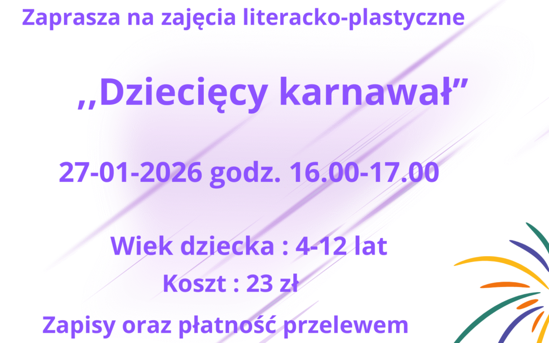 Zajęcia literacko-plastyczne w bibliotece w Łubiu!