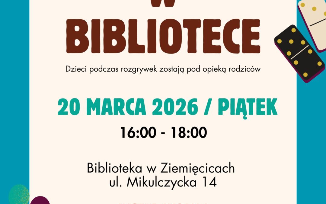 Planszówki w bibliotece w Ziemięcicach!