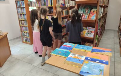 Warsztaty z wyobraźnią w bibliotece w Wieszowie